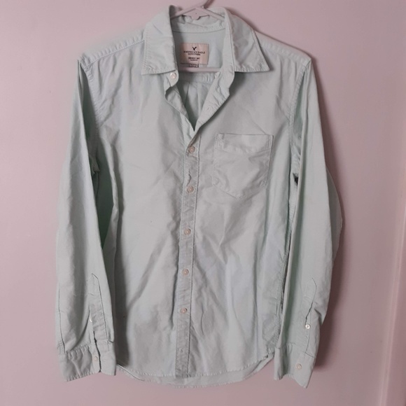 American Eagle Mens Size Small Button Down - Picture 2 of 5
